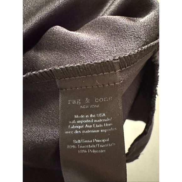 Rag & Bone Button Pleated Wide Leg Trousers - Picture 9 of 9